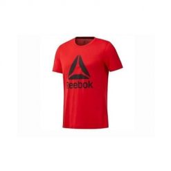 Koszulka sportowa damska Reebok 0 Tee BL. Czerwone koszulki sportowe damskie Reebok, bez wzorów, bez kołnierzyka, bez ramiączek. Za 138.00 zł.