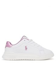 Polo Ralph Lauren Sneakersy RL03844110 Biały. Białe buty sportowe dziewczęce Polo Ralph Lauren, bez wzorów, ze skóry, bez zapięcia. Za 449.99 zł.