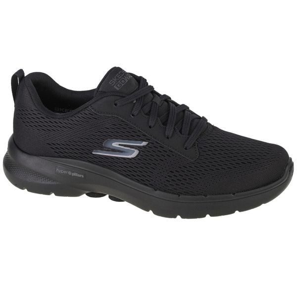 Buty sportowe Sneakersy męskie, Skechers Go Walk 6 Avalo. Czarne buty sportowe męskie Skechers, bez zapięcia, trekkingowe. Za 329.99 zł.