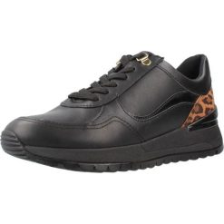 Buty GEOX D5600A 08502 Czarny. Czarne obuwie sportowe damskie Geox, bez wzorów, z materiału, na fitness i siłownię. Za 447.99 zł.