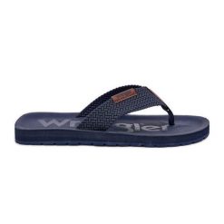 Klapki Japonki Męskie WRANGLER Zane Flipflop Men Low 20251044.24H Granatowe niebieskie. Niebieskie klapki męskie . Za 190.94 zł.