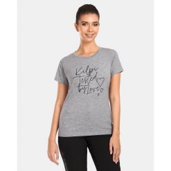 T-shirt damski Kilpi MOARE-W. Szare koszulki sportowe damskie Kilpi, l, bez wzorów, sportowe, bez kołnierzyka. Za 112.21 zł.