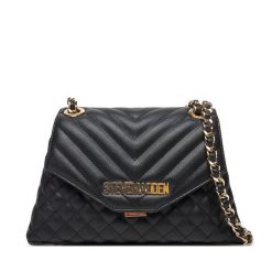 Torebka Steve Madden. Czarne torebki do ręki damskie Steve Madden, bez wzorów, wizytowe, bez dodatków. Za 259.99 zł.