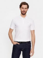 Calvin Klein Polo Smooth Cotton Slim Polo K10K111657 Biały Regular Fit. Białe koszulki polo męskie Calvin Klein, m, bez wzorów, z bawełny, bez ramiączek. Za 199.99 zł.