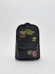 Plecak SpongeBob - ciemnoszary. Szare torby i plecaki dziecięce Reserved, z tkaniny, małe. Za 99.99 zł.