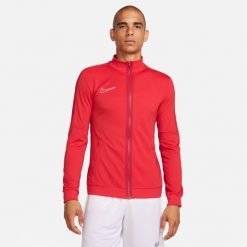 Bluza treningowa męska Nike Academy 23. Białe bluzy męskie Nike, m, bez wzorów, z włókna, bez kaptura, na fitness i siłownię. W wyprzedaży za 165.80 zł.