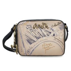 Beżowa Torebka Anekke Stylowa Damska Listonoszka. Brązowe listonoszki damskie Anekke, z aplikacjami, eleganckie, zdobione, bez dodatków. Za 339.00 zł.