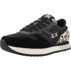 Buty SUN68 STARGIRL ANIMALIER Czarny. Czarne obuwie sportowe damskie SUN68, bez wzorów, ze skóry, na fitness i siłownię. Za 321.99 zł.