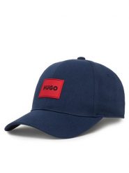 HUGO Czapka z daszkiem G01187 M Granatowy. Niebieskie rękawiczki dziecięce Hugo, bez wzorów, z bawełny. Za 114.99 zł.