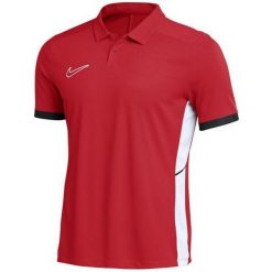 Męska Koszulka Polo Academy 25 DriFIT. Czerwone koszulki polo męskie Nike, m, bez wzorów, z poliesteru, klasyczne, bez ramiączek. Za 203.99 zł.
