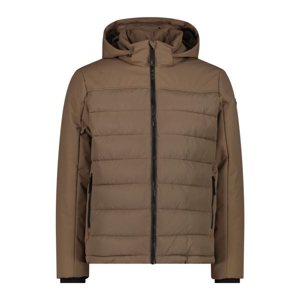 Kurtka męska turystyczna CMP 34K0147. Brązowe kurtki męskie CMP, m, bez wzorów, z puchu, z kapturem, narciarskie. W wyprzedaży za 384.99 zł.