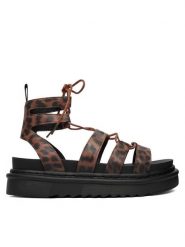 REPLAY Sandały GWF6L.000.C0003S Brązowy ciemny. Brązowe sandały damskie Replay, bez wzorów, ze skóry, bez obcasa, na płaskiej podeszwie, bez zapięcia. Za 399.99 zł.