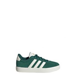 Buty VL Court 3.0. Białe obuwie sportowe damskie Adidas, bez wzorów, z zamszu, trekkingowe. Za 229.00 zł.