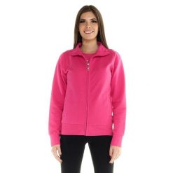 Damska bluza Leone Basic z zamkiem błyskawicznym na całej długości. Czerwone bluzy sportowe damskie LEONE 1947 APPAREL, bez wzorów, z tkaniny, na fitness i siłownię. W wyprzedaży za 167.70 zł.