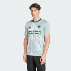 Koszulka Mexico Jersey. Białe koszulki sportowe męskie Adidas, bez wzorów, z jersey, bez kołnierzyka, bez ramiączek, do piłki nożnej. Za 299.00 zł.