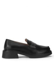 DeeZee Loafersy HY60135-2 Czarny. Czarne mokasyny damskie DeeZee, ze skóry. Za 82.99 zł.