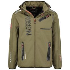 Softshell męski Geographical Norway ROYAUTE DB KAKI-NOIR, khaki. Czarne kurtki męskie Geographical Norway, na wiosnę, m, bez wzorów, z elastanu, trekkingowe. Za 249.00 zł.