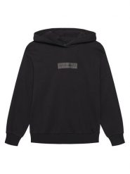 Napapijri Bluza B-New Box Logo NP0A8BA9 Czarny Loose Fit. Czarne bluzy dla chłopców Napapijri, bez wzorów, z bawełny, bez ramiączek, bez kaptura. Za 299.99 zł.