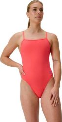 Strój kąpielowy damski Speedo Fl Solid V-Back 2.0 Af. Czerwone kostiumy jednoczęściowe damskie Speedo, bez wzorów, z materiału, klasyczne, do pływania. Za 169.99 zł.