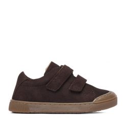 Sneakersy Lasocki Kids. Brązowe trampki i tenisówki chłopięce Lasocki Kids, bez wzorów, bez zapięcia. Za 129.99 zł.