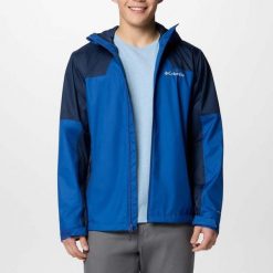 Kurtka COLUMBIA INNER LIMITS III JACKET Niebieski. Niebieskie kurtki męskie Columbia, l, bez wzorów, z syntetyku, bez kaptura. Za 435.99 zł.
