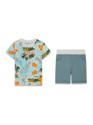 Guess Komplet t-shirt i spodenki N6GG04 K8HM4 Kolorowy Regular Fit. Szorty dla chłopców Guess, z aplikacjami, z bawełny, bez ramiączek. Za 194.99 zł.