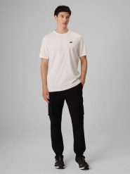 4F Spodnie casual cargo męskie - szare XL. Szare spodnie materiałowe męskie 4f, m, bez wzorów, z denimu, casualowe. Za 199.99 zł.