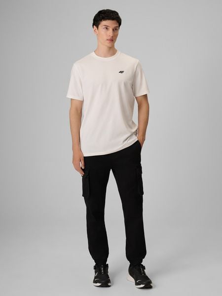 4F Spodnie casual cargo męskie - czarne XL. Szare spodnie materiałowe męskie 4f, m, bez wzorów, z denimu, casualowe. Za 199.99 zł.