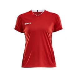 Koszulka damska Craft progress practise. Czerwone koszulki sportowe damskie Craft, bez wzorów, z poliesteru, bez kołnierzyka, bez ramiączek, na fitness i siłownię. Za 144.00 zł.
