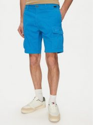 Napapijri Szorty materiałowe N-Deline NP0A4HOT Niebieski Regular Fit. Niebieskie szorty męskie Napapijri, m, bez wzorów, z bawełny. Za 229.99 zł.