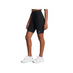 Spodenki treningowe damskie Under Armour Motion Bike EMEA. Czarne obuwie sportowe damskie Under Armour, bez wzorów, z elastanu, na fitness i siłownię. Za 119.99 zł.
