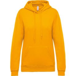 Damska bluza z kapturem Kariban. Żółte bluzy damskie KARIBAN, xl, bez wzorów, z bawełny, z kapturem. Za 162.50 zł.