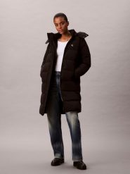 Calvin Klein Jeans Pikowany płaszcz Kobiety czarny, XS. Czarne płaszcze damskie Calvin Klein Jeans, xs, bez wzorów, z jeansu, eleganckie, bez kaptura. Za 949.95 zł.