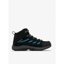 Buty turystyczne damskie Columbia Crestwood Mid Waterproof. Czarne obuwie sportowe damskie Columbia, bez wzorów, trekkingowe. Za 413.99 zł.