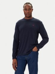 Calvin Klein Jeans Longsleeve Easy LV04RD247G Granatowy Regular Fit. Niebieskie bluzki z długim rękawem męskie Calvin Klein Jeans, m, bez wzorów, z bawełny, bez kołnierzyka. Za 159.99 zł.
