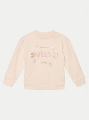 Guess Bluza K5GQ01 KA6R4 Różowy Regular Fit. Czerwone bluzy dla dziewczynek Guess, z aplikacjami, z bawełny, bez ramiączek, bez kaptura. Za 89.99 zł.