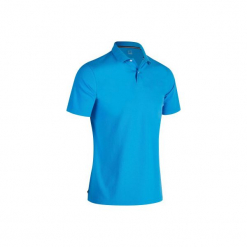 Koszulka polo do golfa 500 męska. Niebieskie koszulki polo męskie INESIS, z bawełny. W wyprzedaży za 29.99 zł.