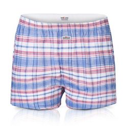 Męskie Bokserki Bawełniane - Pako Jeans - Kolorowa Kratka. Bokserki męskie Pako Jeans, l, bez wzorów, z bawełny. Za 33.00 zł.