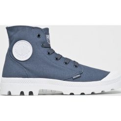 Palladium - Trampki. Niebieskie trampki męskie Palladium, bez wzorów, z materiału, bez zapięcia. W wyprzedaży za 219.90 zł.