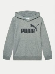 Puma Bluza Ess No. 1 Logo 684909 Szary Regular Fit. Szare bluzy dla chłopców Puma, bez wzorów, z bawełny, bez ramiączek, bez kaptura. Za 89.99 zł.