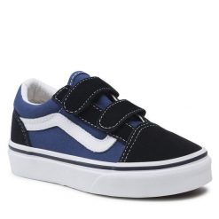 Tenisówki Vans. Czarne półbuty chłopięce Vans, bez wzorów, bez zapięcia. Za 189.99 zł.