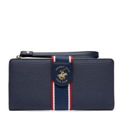 Portfel Beverly Hills Polo Club. Niebieskie portfele damskie Beverly Hills Polo Club, bez wzorów. Za 79.99 zł.