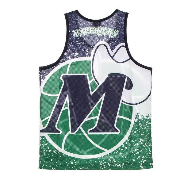 Koszulka Sportowa bez rękawów Mitchell & Ness NBA Dallas Mavericks Tank Top. Czarne koszulki sportowe męskie Mitchell & Ness, xl, bez wzorów, bez kołnierzyka, bez ramiączek, do koszykówki. Za 228.85 zł.