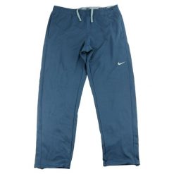 Second life - Nike spodnie dresowe męskie Therma-Fit - Stan bardzo dobry. Niebieskie spodnie sportowe męskie Nike, l, bez wzorów, z dresówki, na fitness i siłownię. Za 127.76 zł.