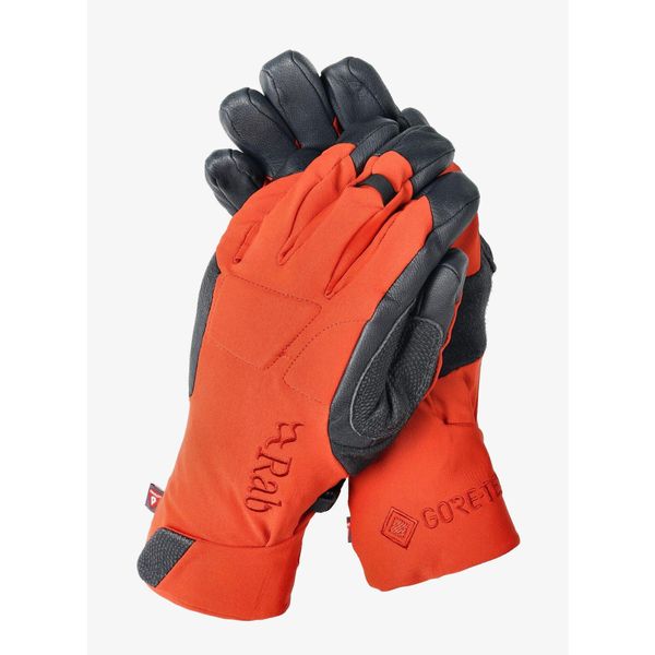 Rękawice Rab Fulcrum GTX Glove. Brązowe rękawiczki męskie RAB, bez wzorów, sportowe. Za 476.99 zł.