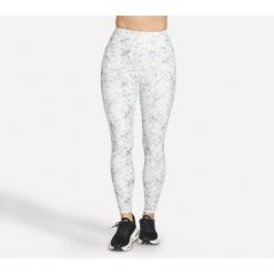 Leginsy Damskie Skechers. Białe legginsy damskie Skechers, bez wzorów. Za 204.99 zł.