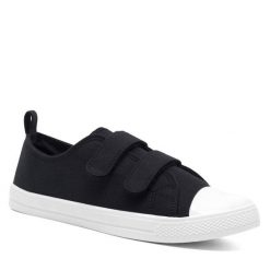 Trampki Action Boy. Czarne półbuty chłopięce Action Boy, bez wzorów, bez zapięcia. Za 49.99 zł.