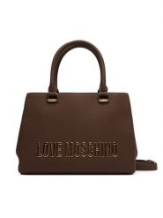 LOVE MOSCHINO Torebka JC4022PP1NKD0301 Brązowy. Brązowe torebki do ręki damskie Love Moschino, bez wzorów, ze skóry, bez dodatków. Za 659.99 zł.