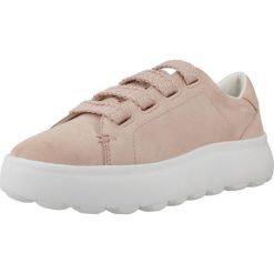 Buty GEOX D SPHERICA EC4.1 Rose. Czerwone obuwie sportowe damskie Geox, bez wzorów, z tkaniny, na fitness i siłownię. Za 331.99 zł.