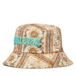 Kapelusz Just Cavalli. Brązowe czapki i kapelusze damskie Just Cavalli, bez wzorów. Za 260.99 zł.